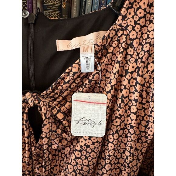 NWT Free People x Hutch Floral Copper Jumpsuit Size Medium - Picture 8 of 10